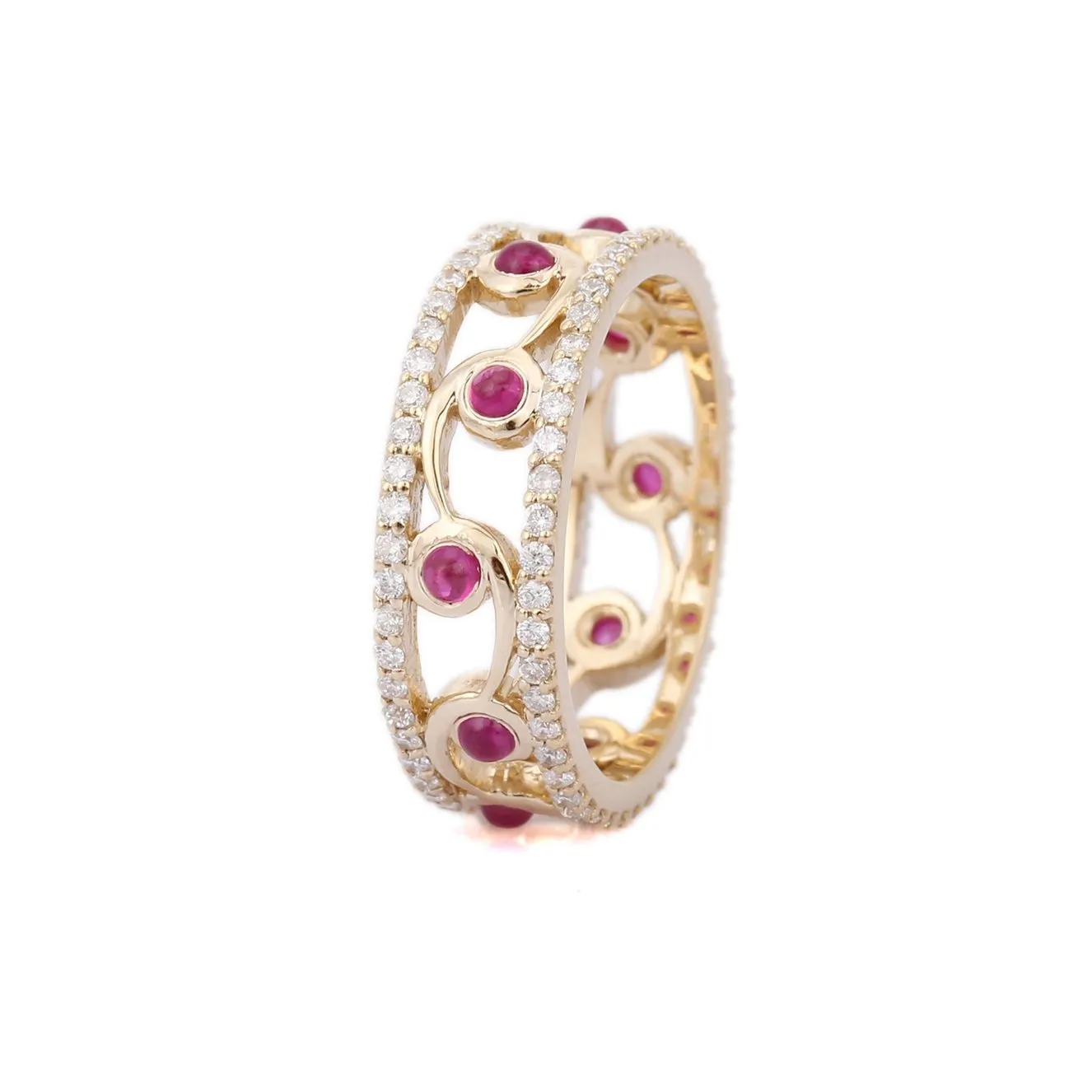 14K Yellow Gold Ruby Ring