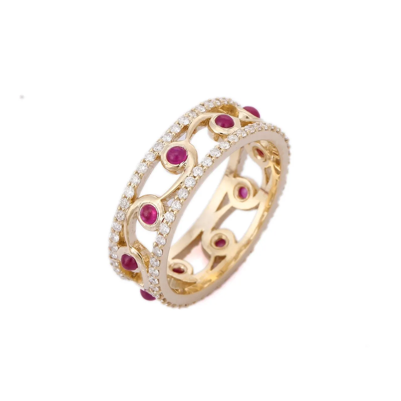 14K Yellow Gold Ruby Ring