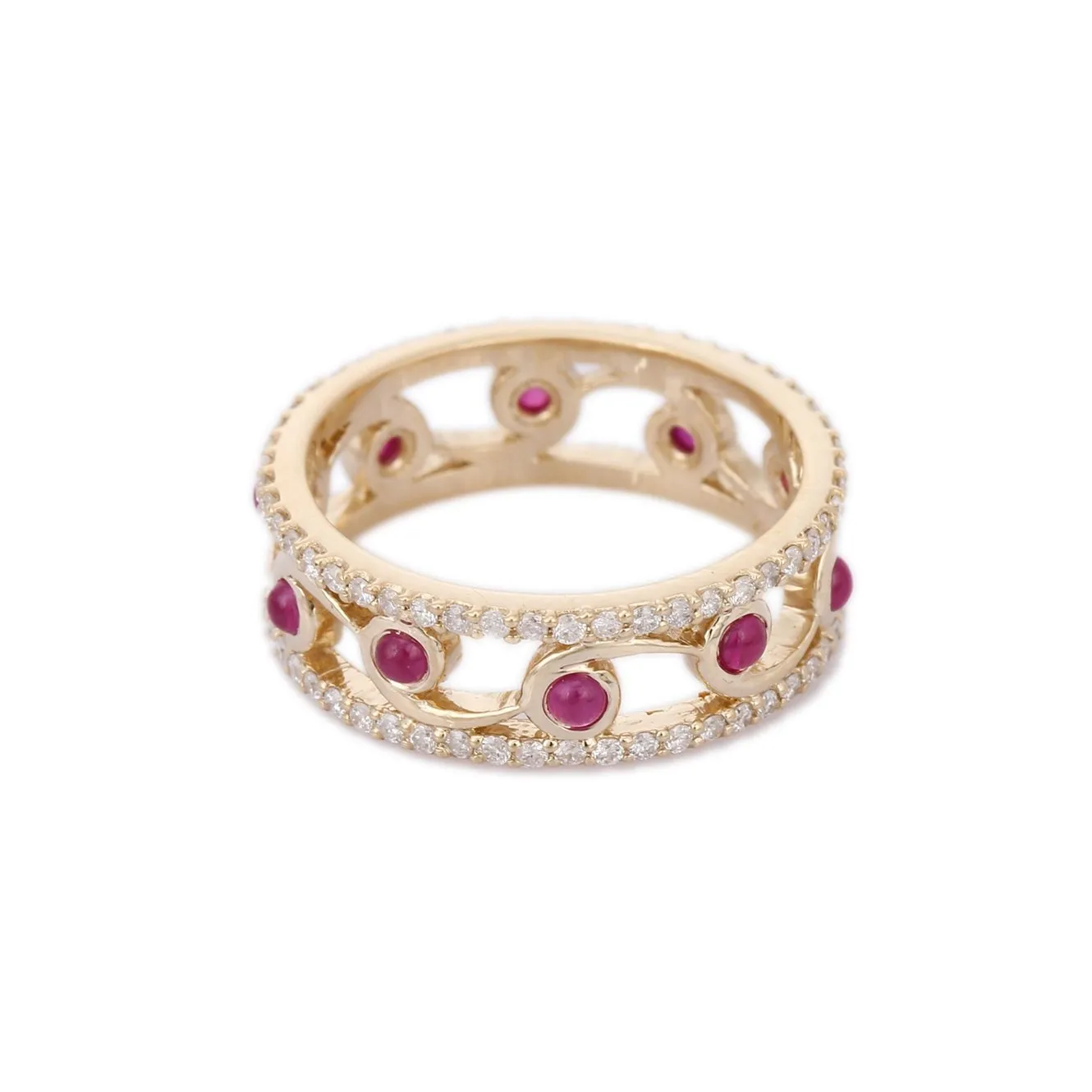 14K Yellow Gold Ruby Ring