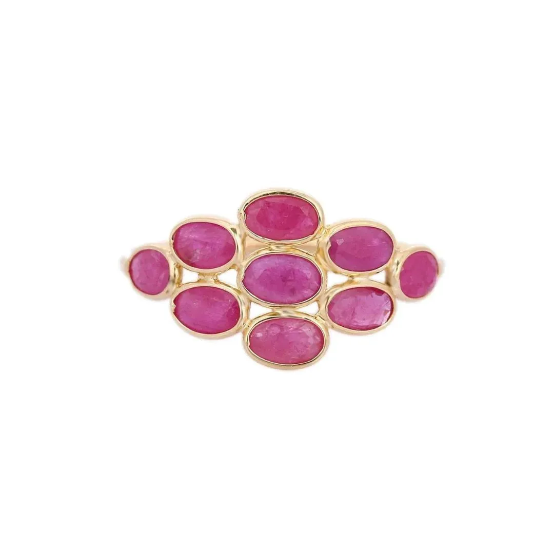 18K Yellow Gold Ruby Ring