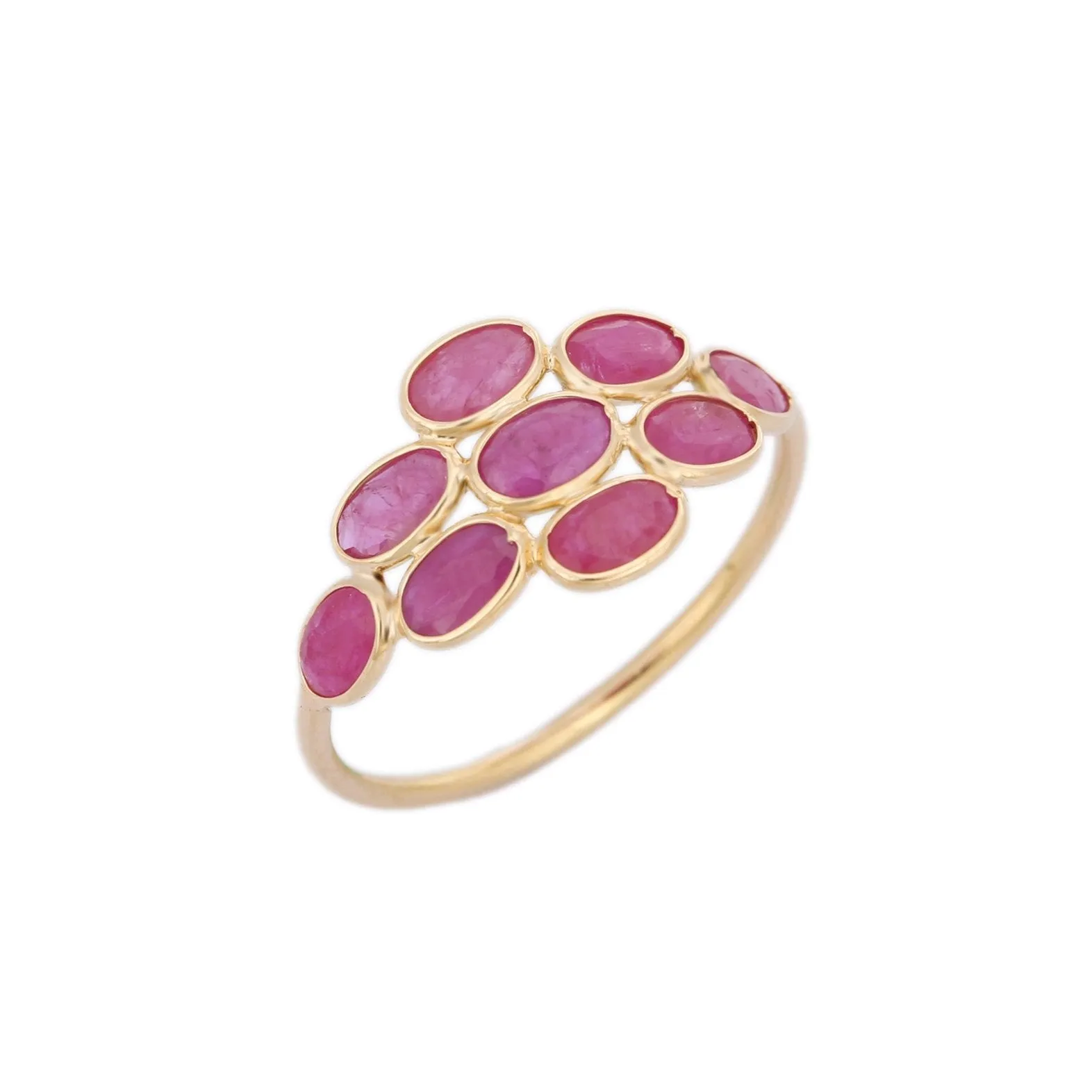 18K Yellow Gold Ruby Ring