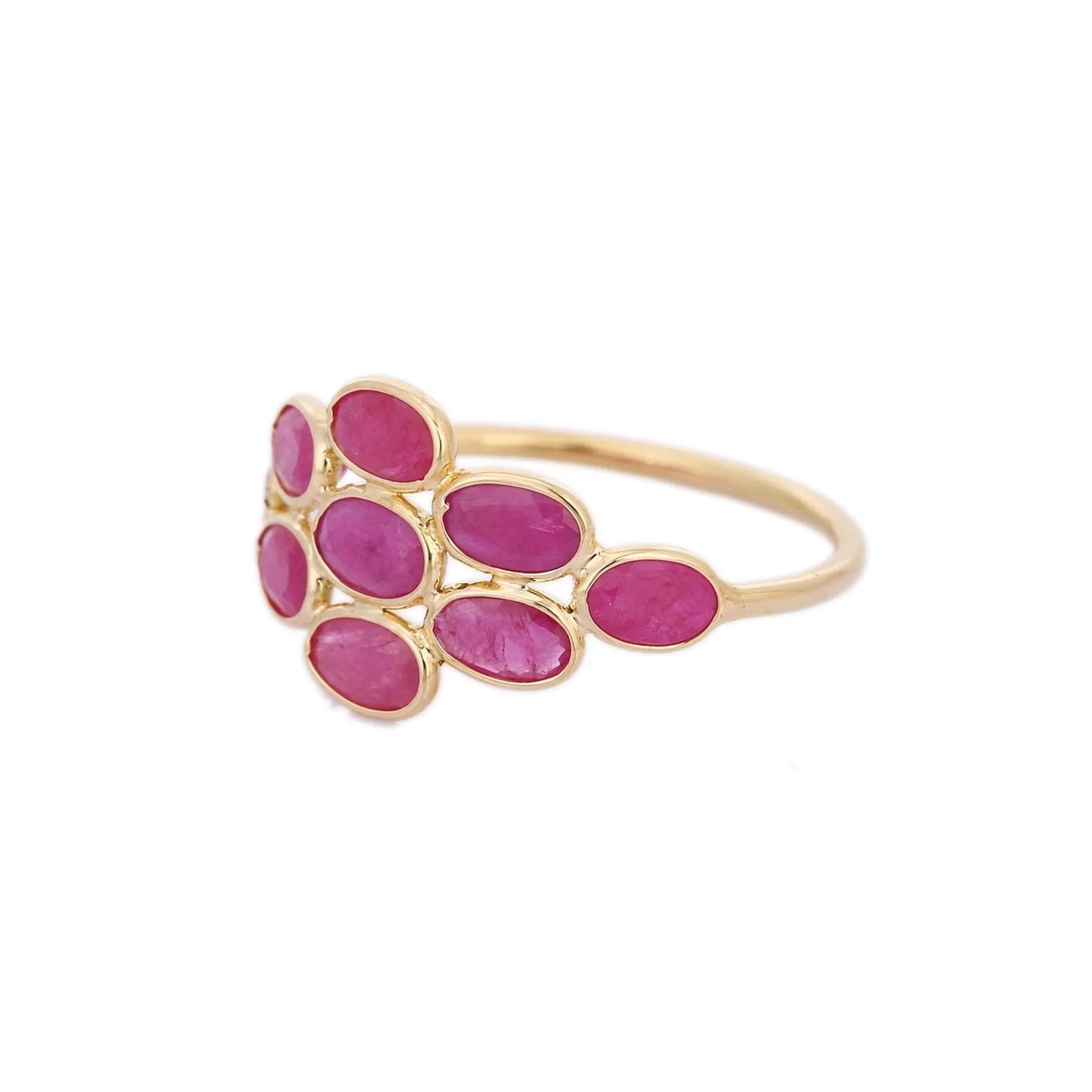 18K Yellow Gold Ruby Ring