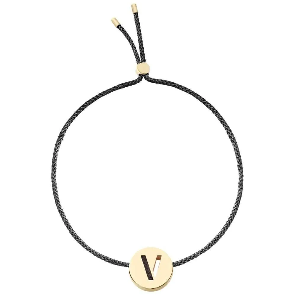 ABC's - V 18K Gold Plated Bracelet