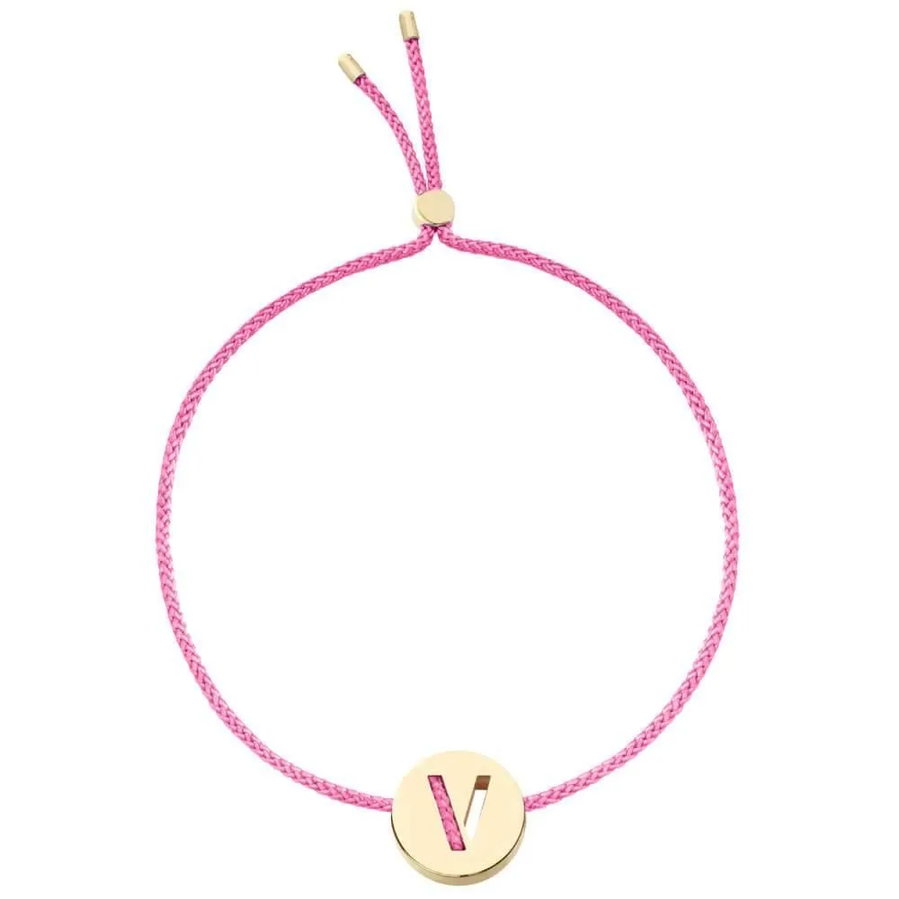 ABC's - V 18K Gold Plated Bracelet