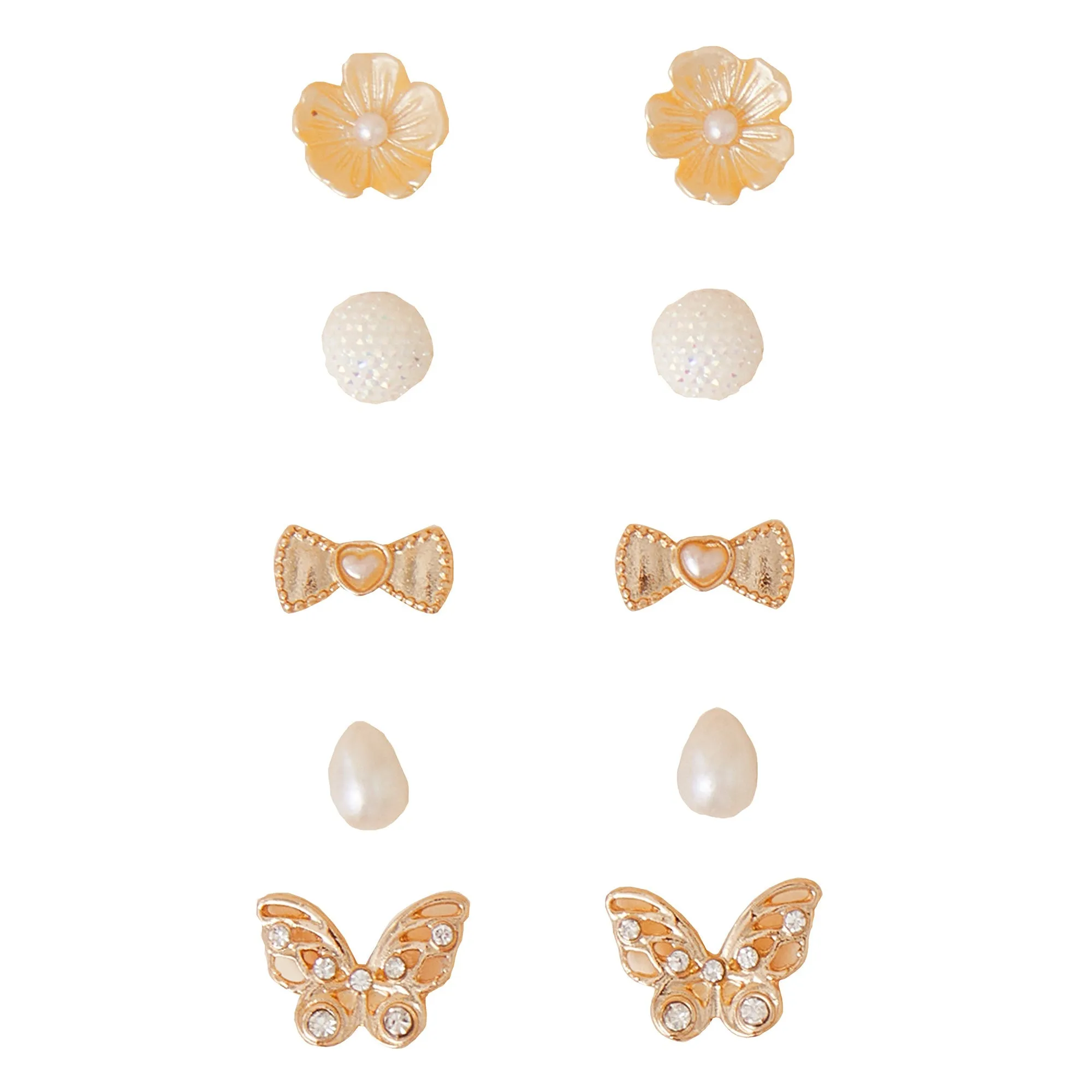 Accessorize London Girl's R 5 X Stud Set