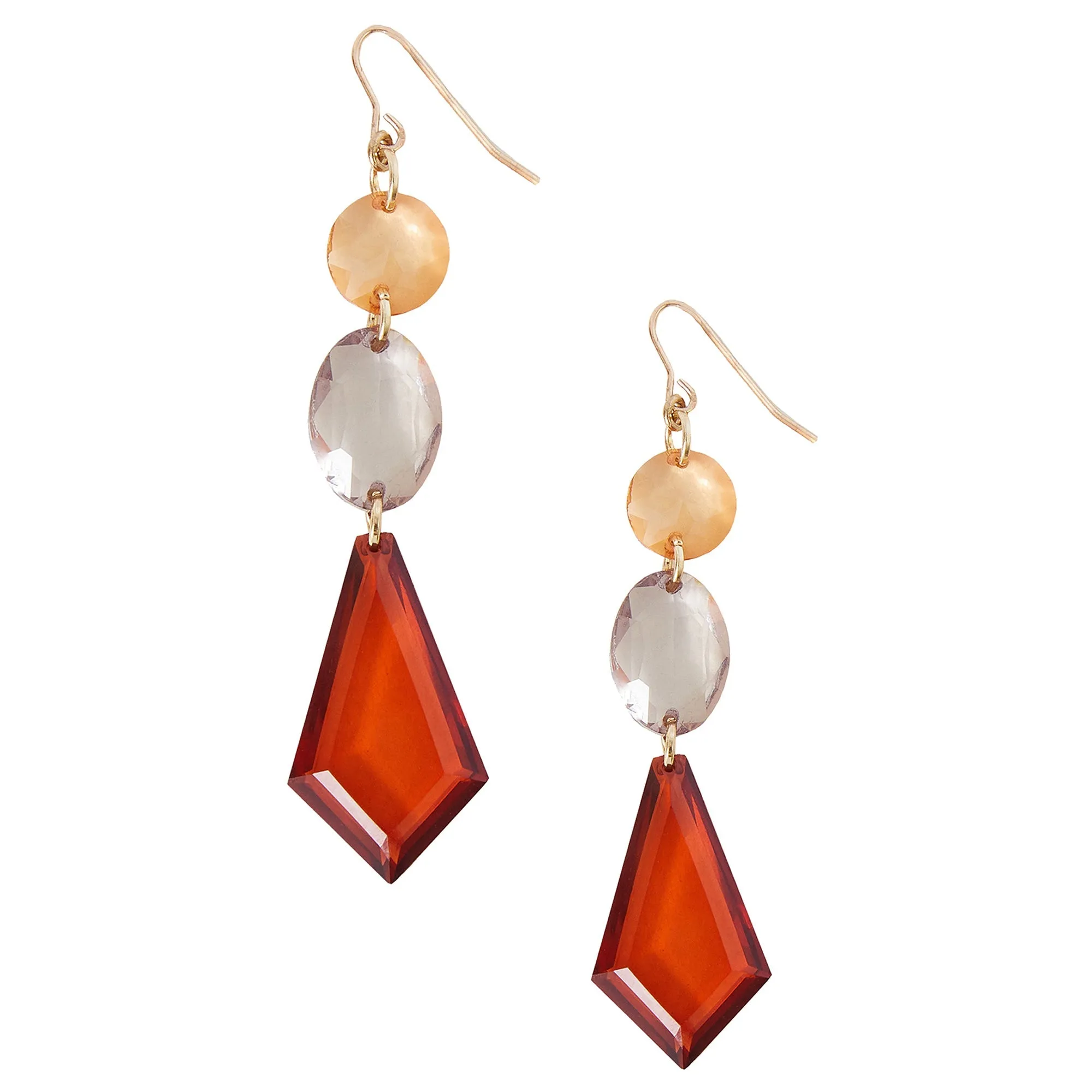 Accessorize London Women's Statement Gem Earrings