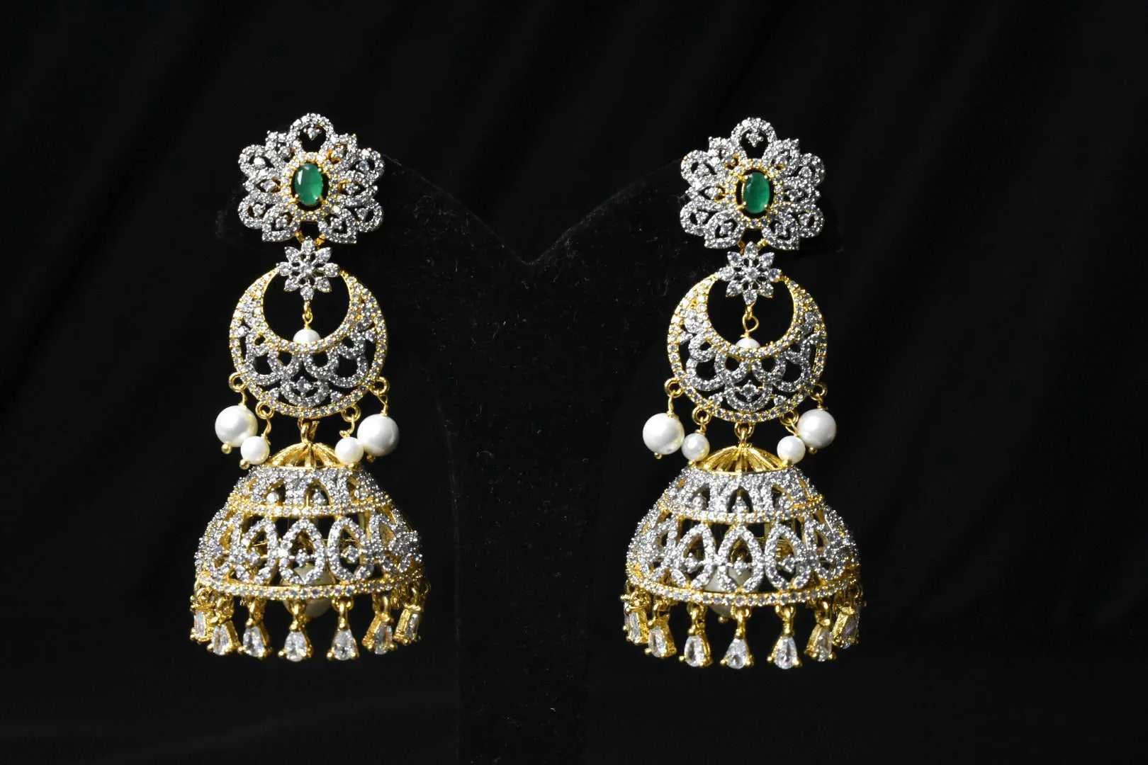 American Diamonds Jhumka