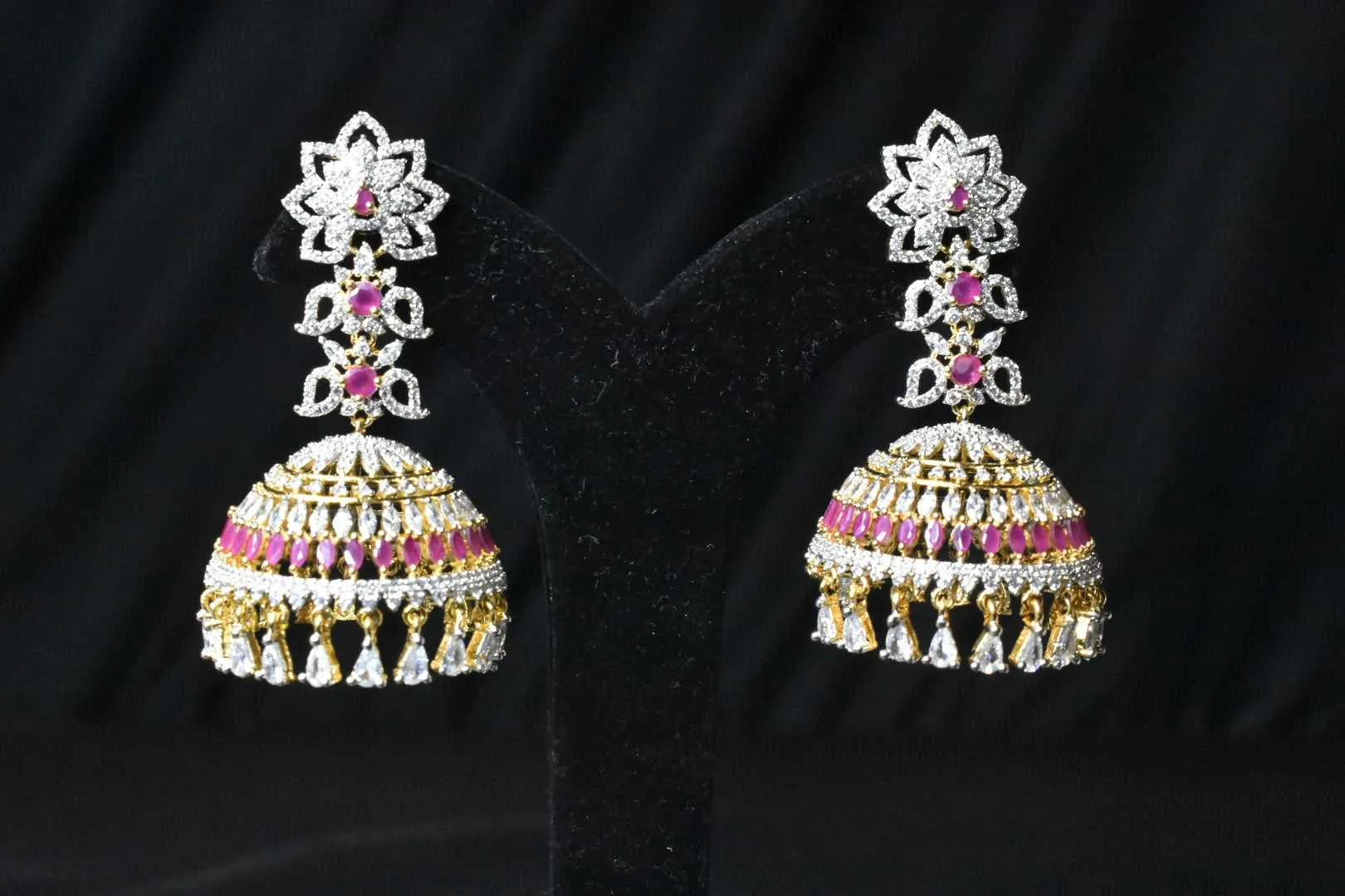 American Diamonds Jhumka