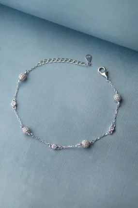 Ball Station Sterling Silver Bracelet