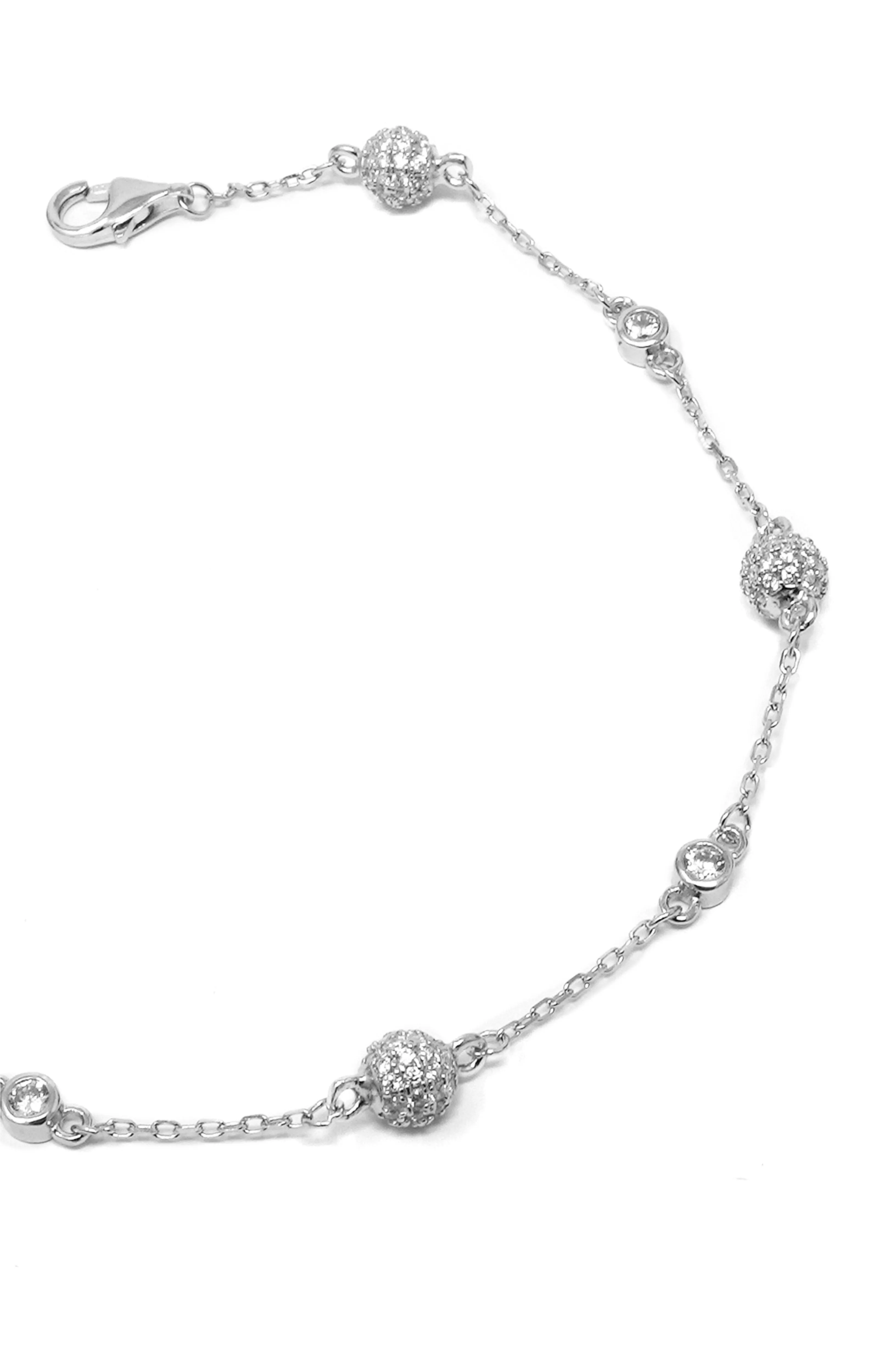 Ball Station Sterling Silver Bracelet