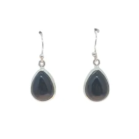 Black Onyx stone earrings tear drop