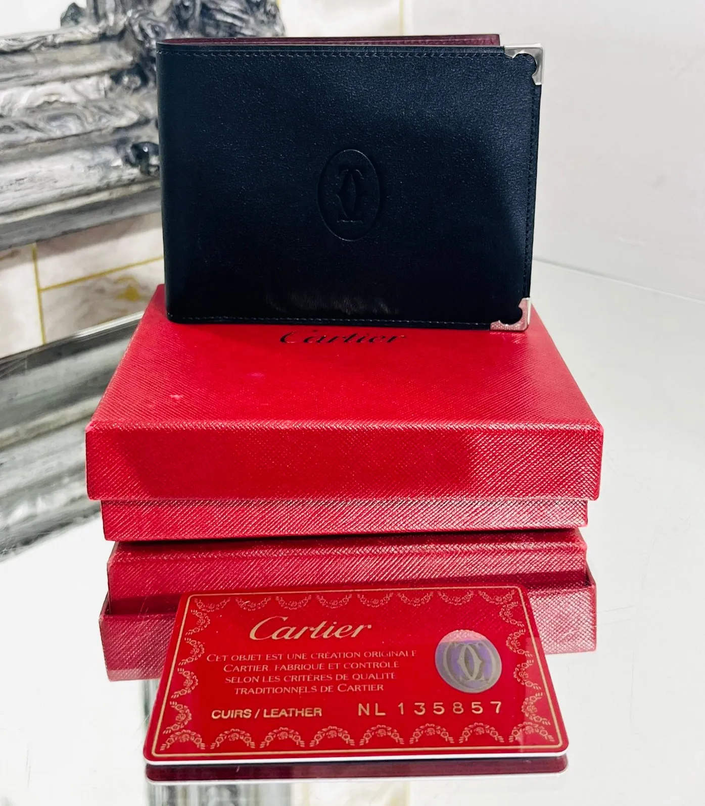 Cartier Credit Card Leather Wallet