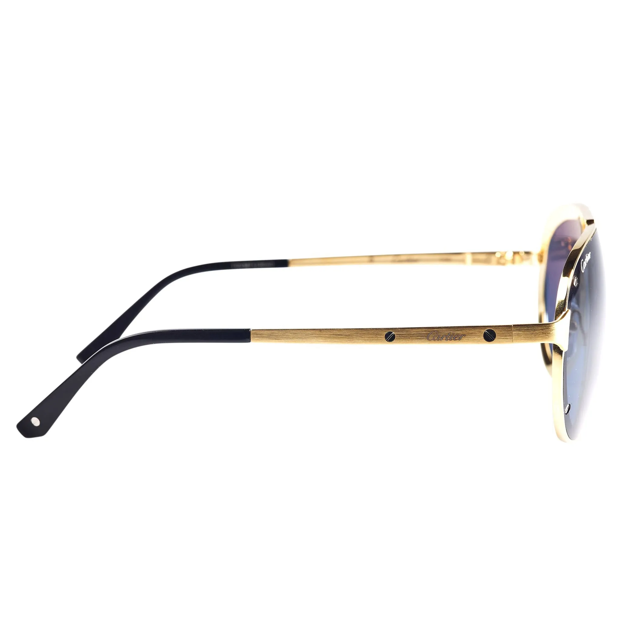 Cartier Eyewear CT0195S-002 Santos De Cartier Gold Sunglasses