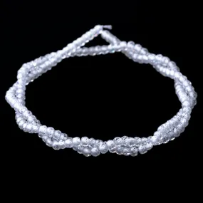 Cubic Zirconia White 2x3mm Rondelle Faceted - 15-16 Inch