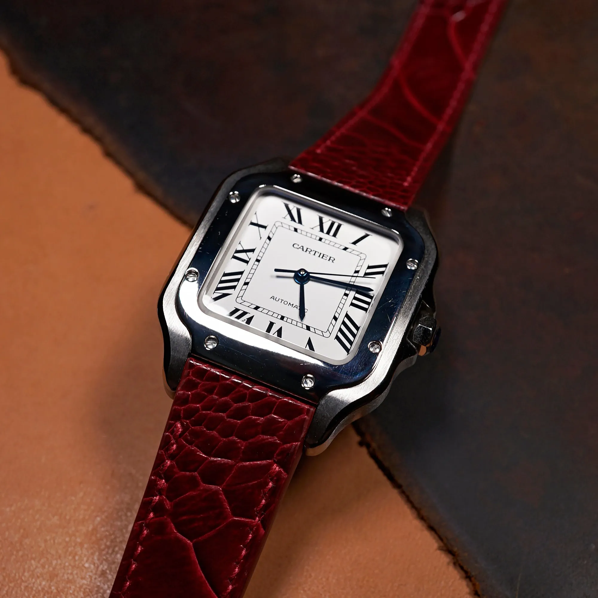 Custom Watch Strap for Cartier Santos de Cartier/ Santos 100