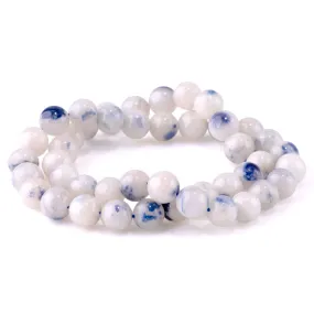 Dumortierite with Quartz 8mm Round - 15-16 Inch