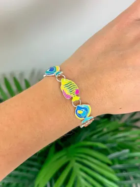 Enamel Tropical Fish Magnetic Bracelet