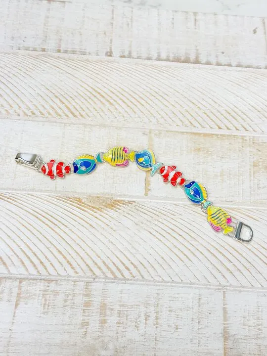 Enamel Tropical Fish Magnetic Bracelet