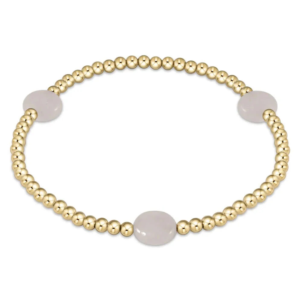 ENewton 3mm Moonstone Gold Admire Bracelet