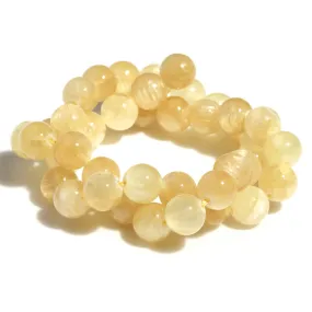 Golden Selenite 10mm Round - 15-16 Inch