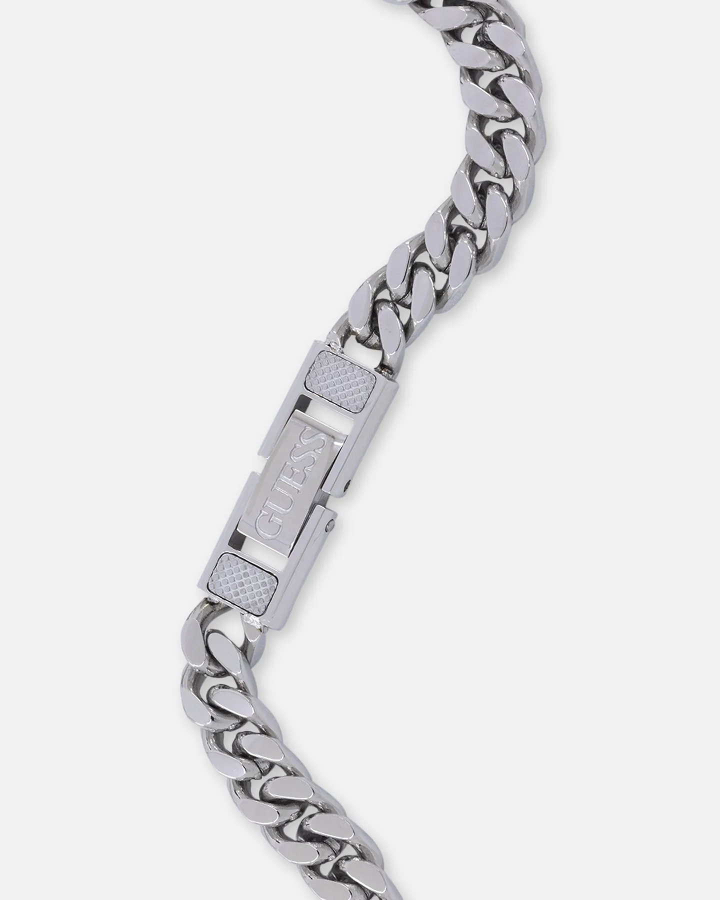 Guess Mainline Link City 21 Diamond Cut 6mm Chain Silver