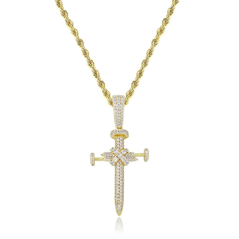 Iced Cross Pendant