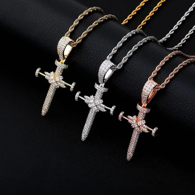 Iced Cross Pendant