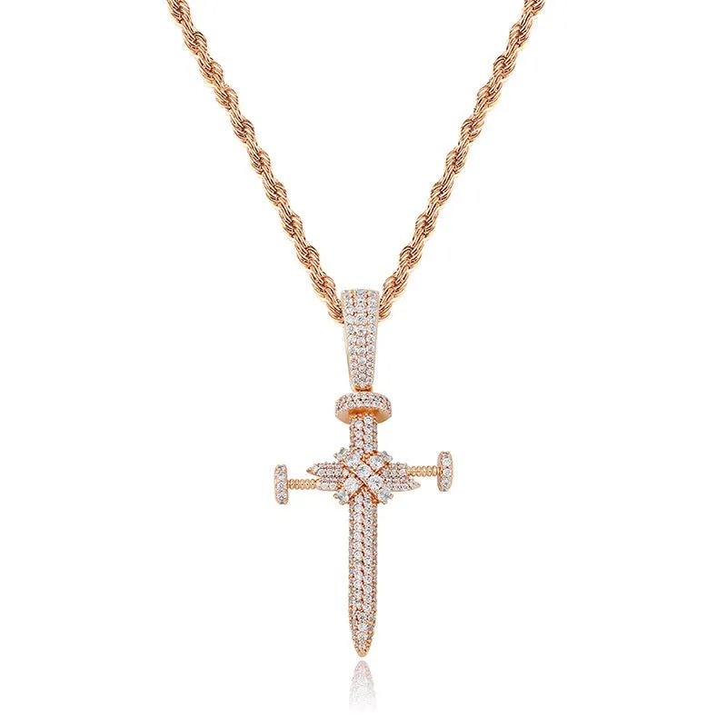 Iced Cross Pendant