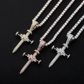 Iced Cross Pendant