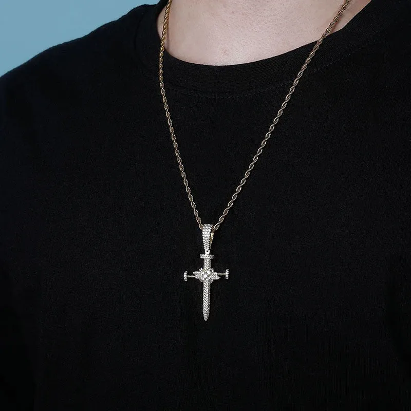 Iced Cross Pendant