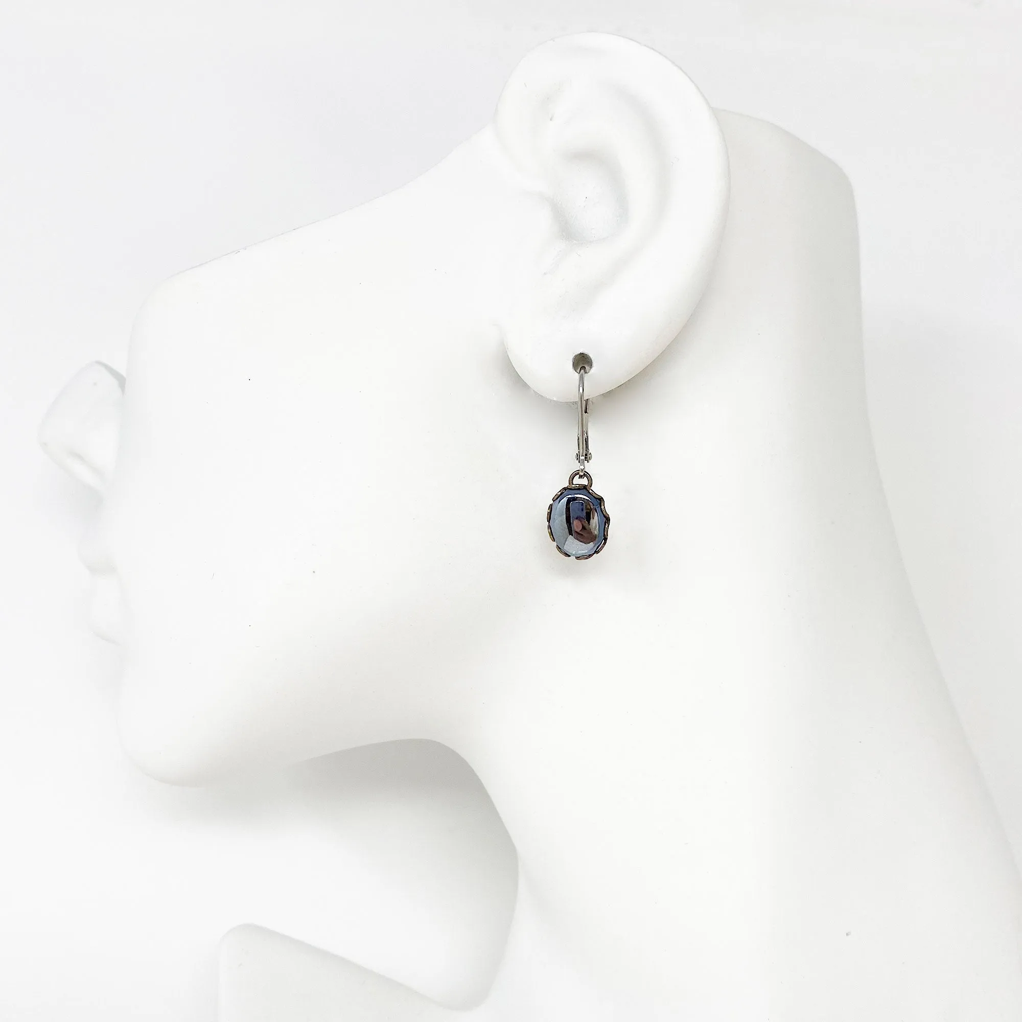 ILEANA sterling and hematite earrings