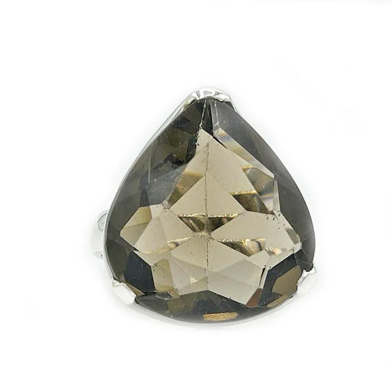 Indiana Smoky Quartz Teardrop Ring