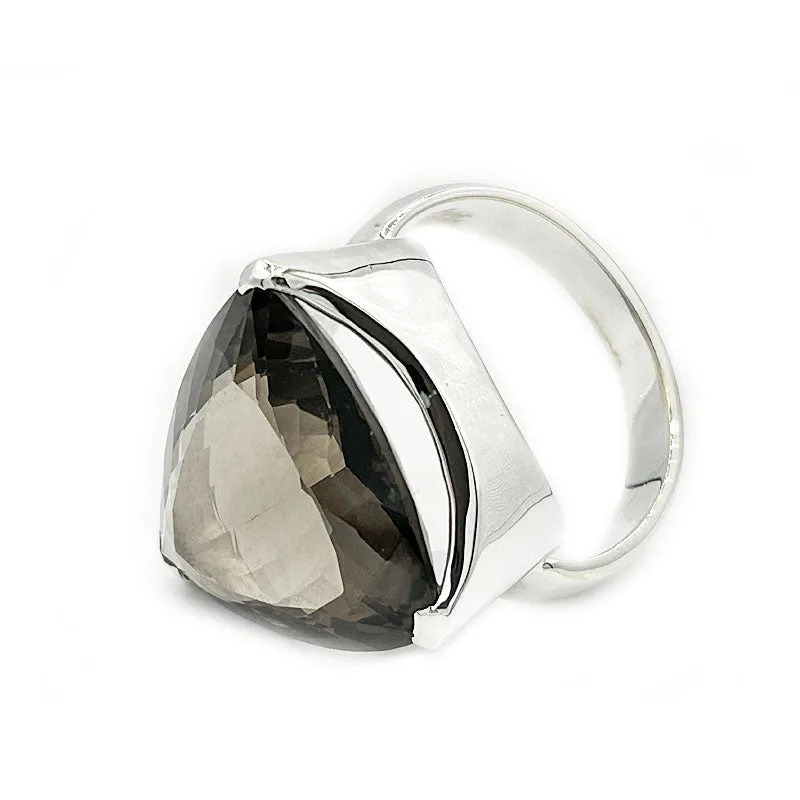 Indiana Smoky Quartz Teardrop Ring