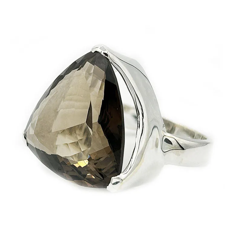 Indiana Smoky Quartz Teardrop Ring