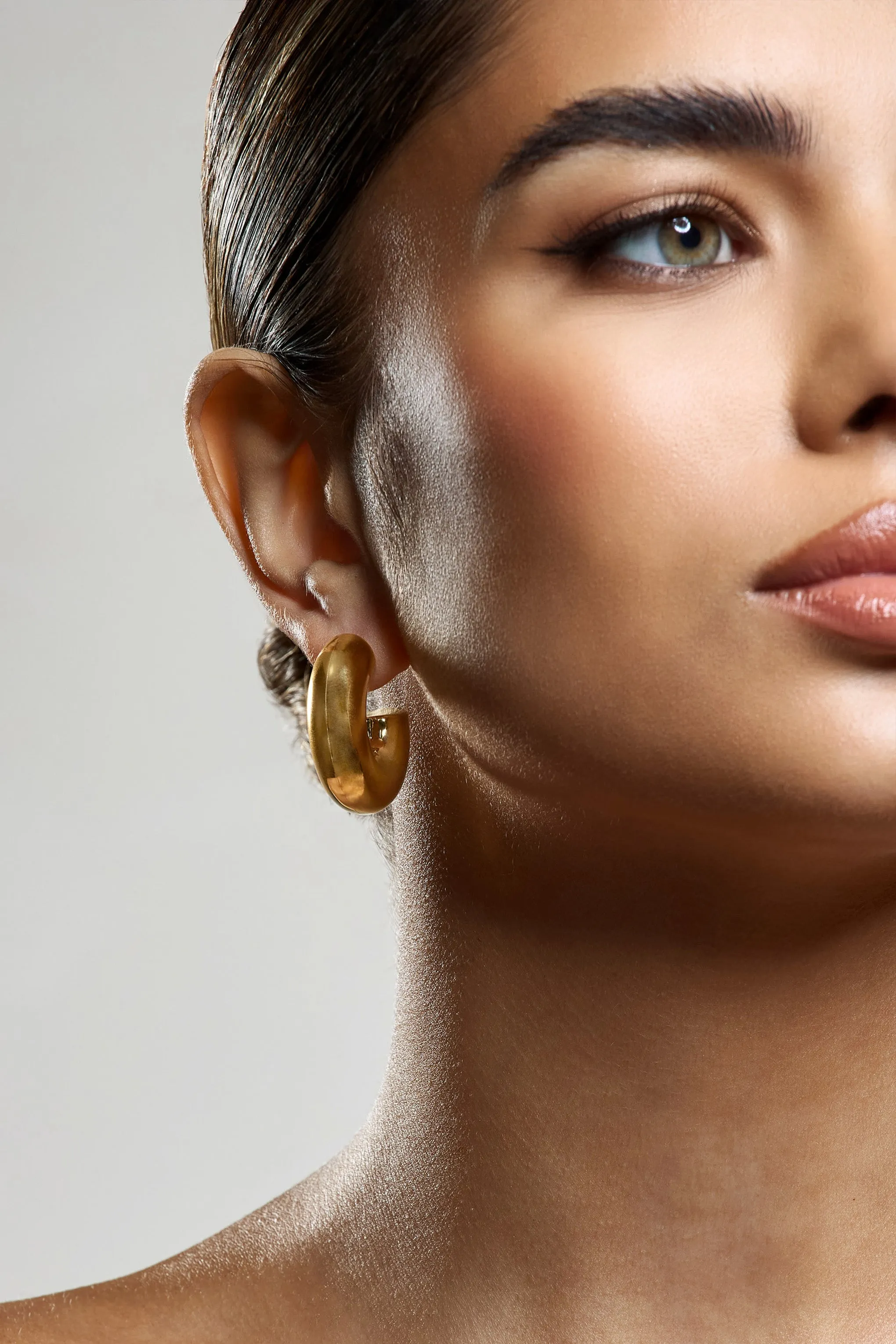 Jane | Gold Chunky Hoop Earrings