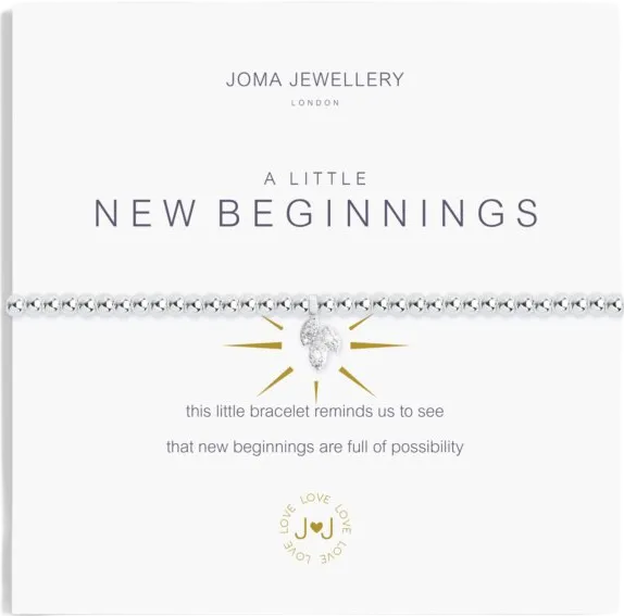 Joma Jewellery SIlver A Little 'New Beginnings' Bracelet One Size