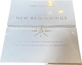 Joma Jewellery SIlver A Little 'New Beginnings' Bracelet One Size