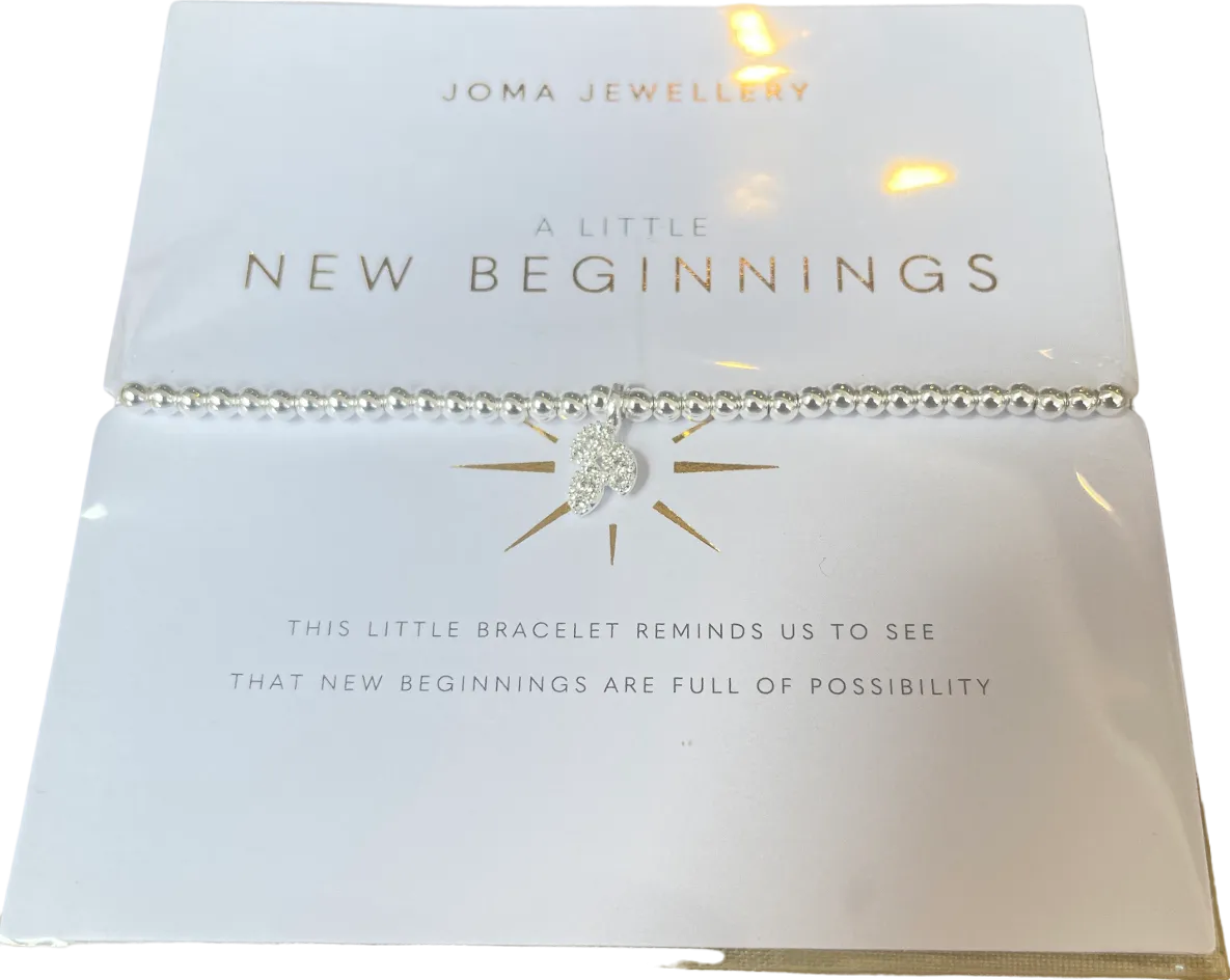 Joma Jewellery SIlver A Little 'New Beginnings' Bracelet One Size