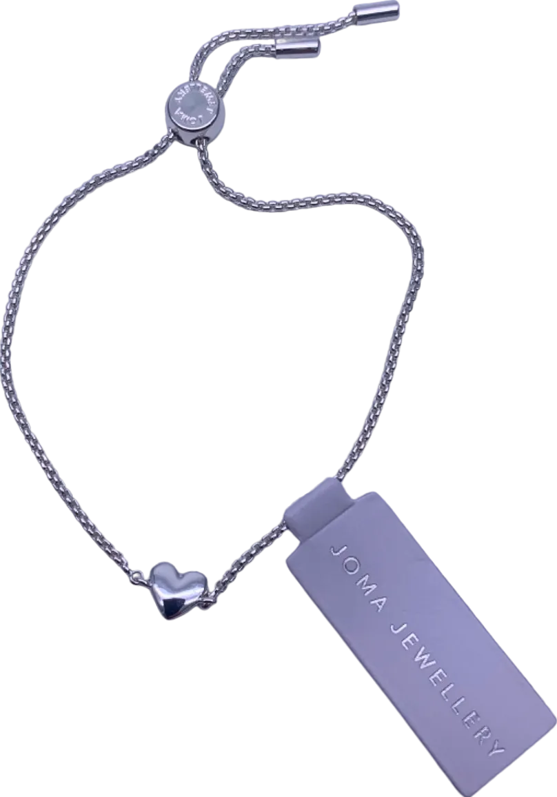 Joma Jewellery Silver Heart Friendship Bracelet Adult