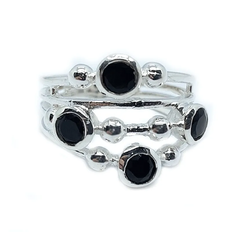 Kajel Black Onyx Gemstone Ring