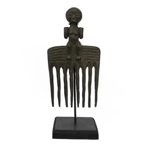 Kuba Figural Comb on Stand 04