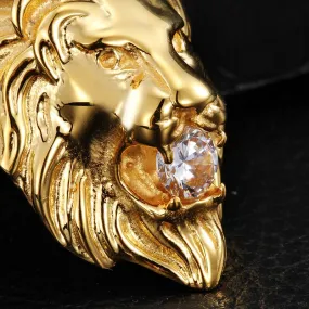 Lion & Diamond Fortune Pendant