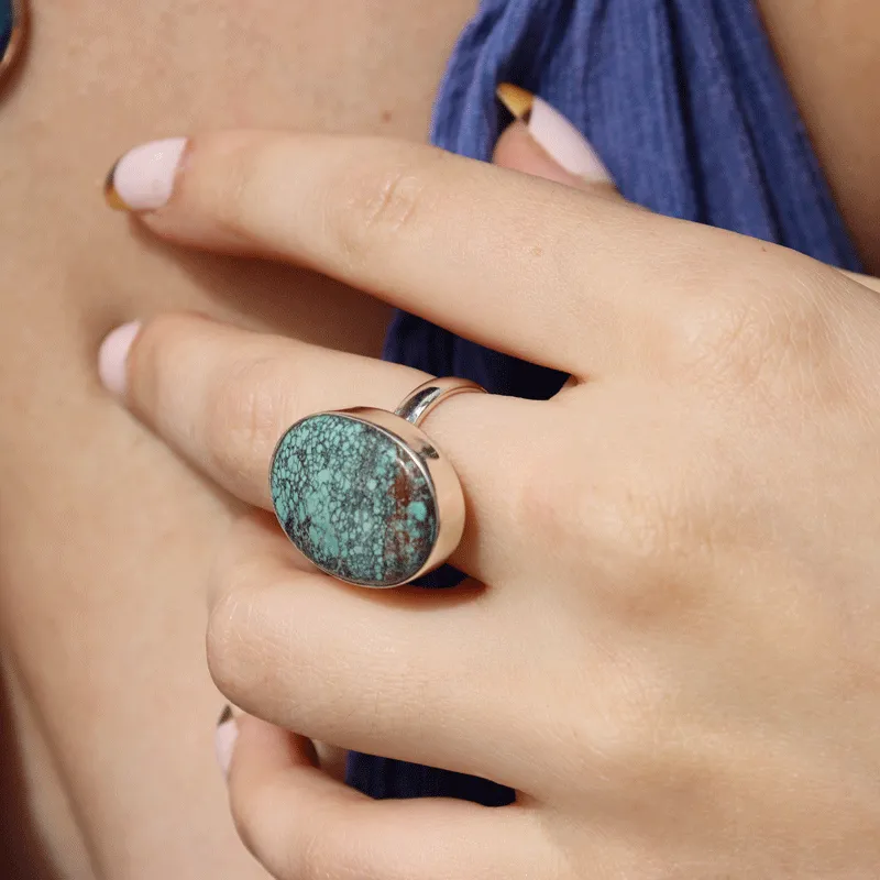 Mantha Turquoise Boho Ring