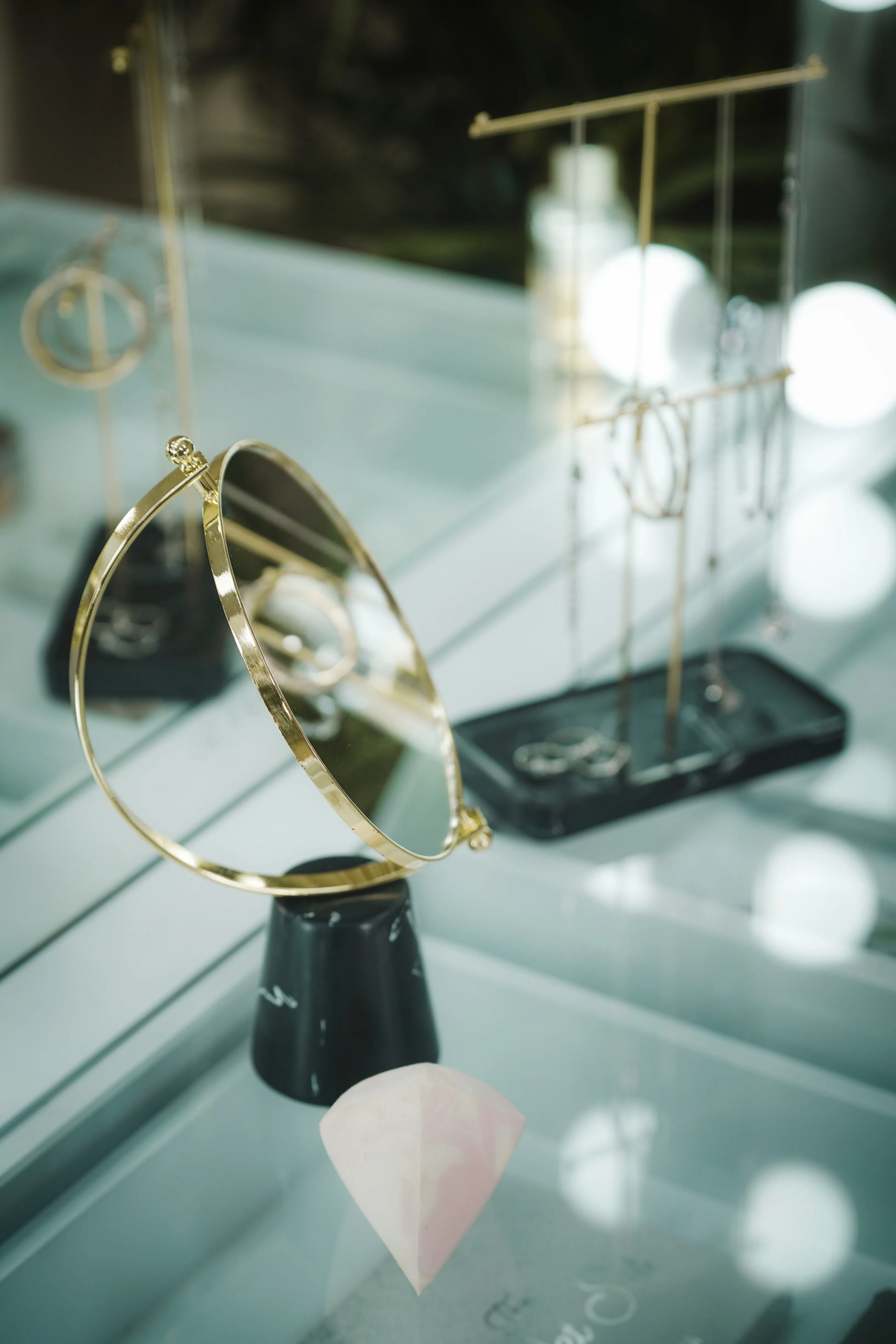 Marble Vanity Mirror - Black