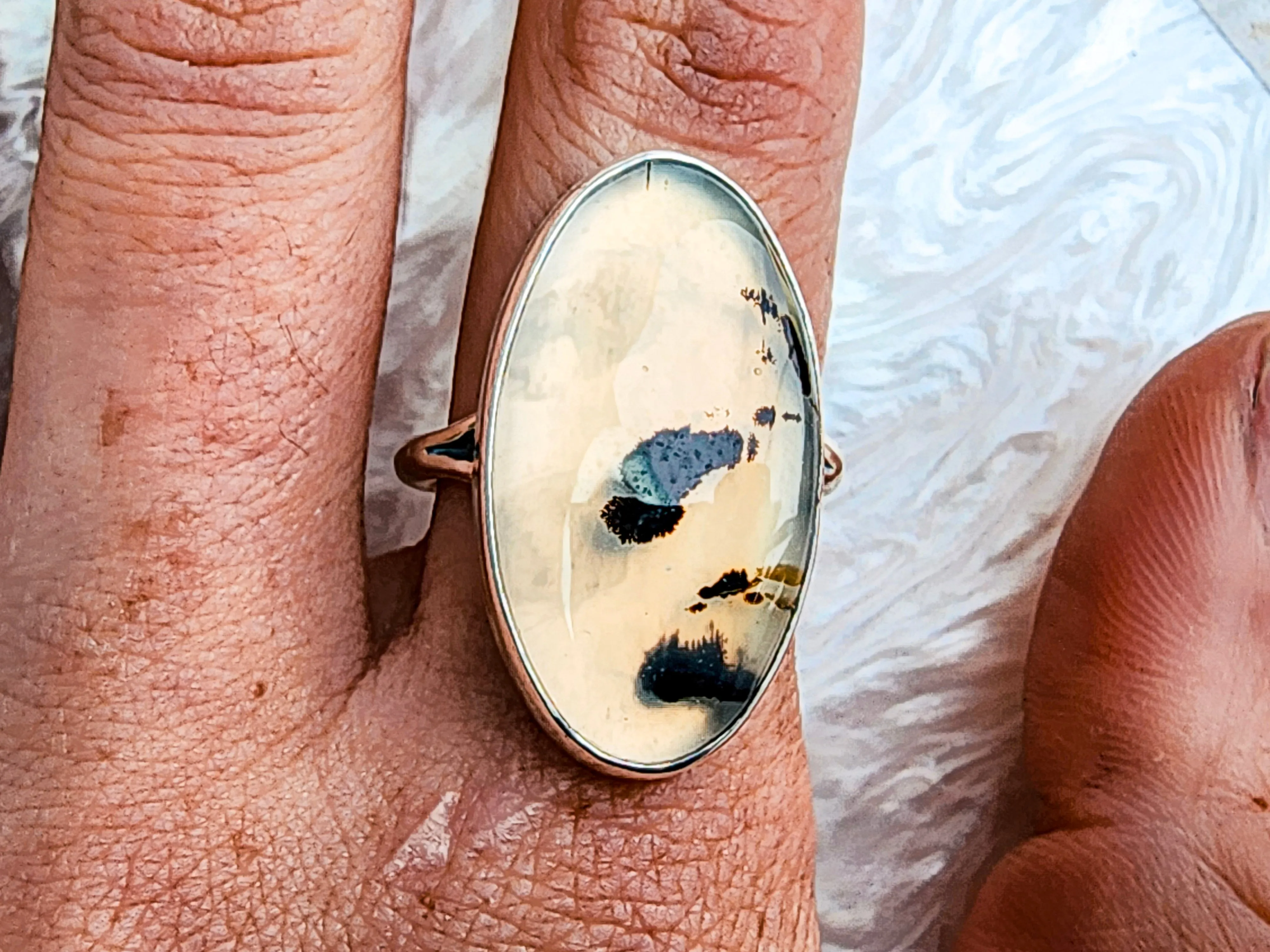 Montana Agate split ring