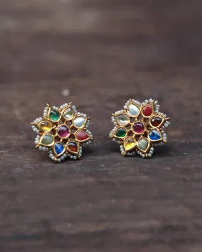 Navratna Ear Studs