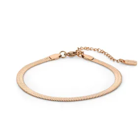 Snake bracelet rosé gold