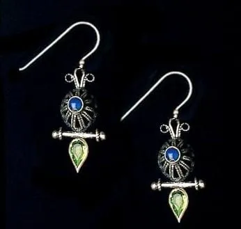 Sterling silver earrings, bohemian jewelry, ethnic jewelry, Earrings for woman,  Filigree Earrings.