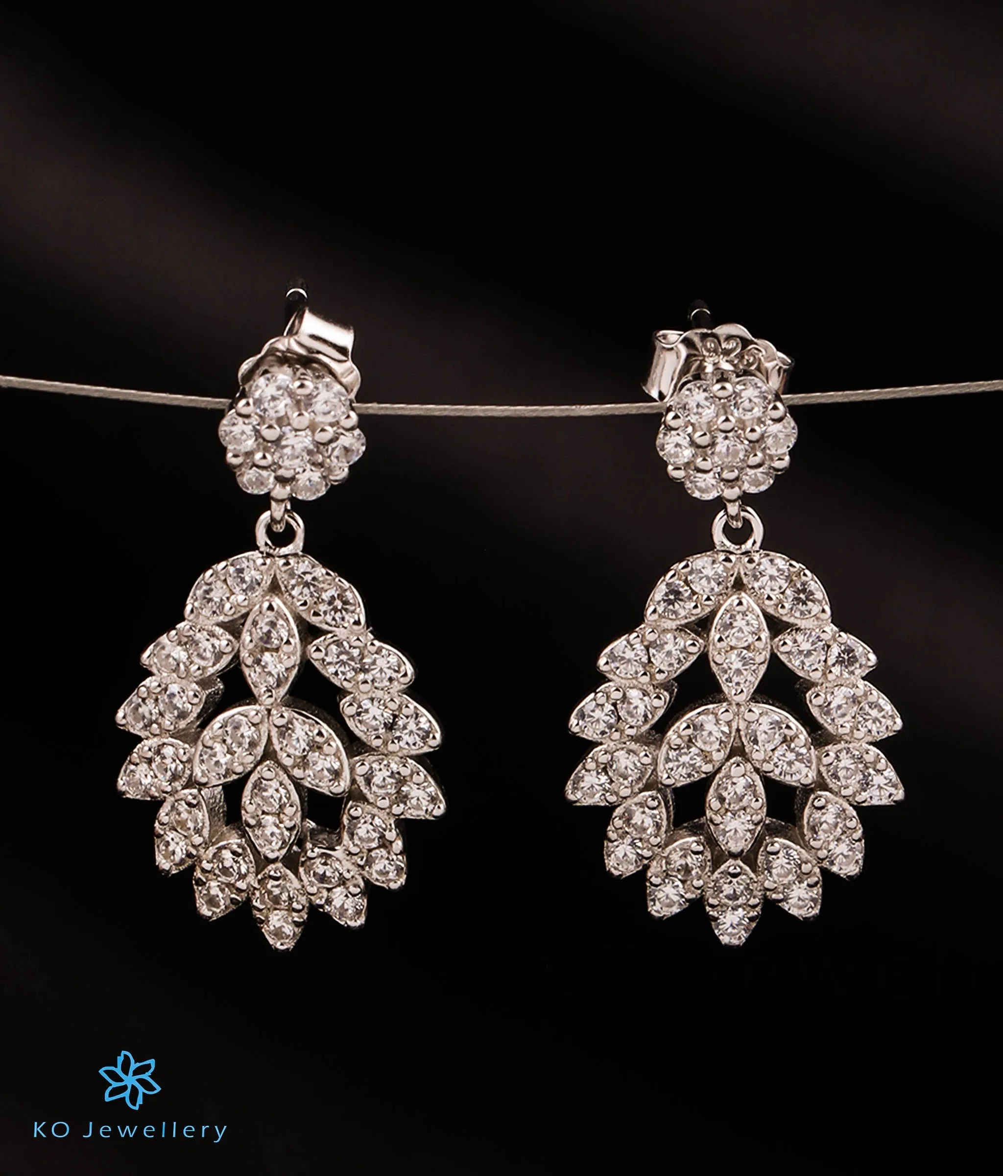 The Ivy Shine Silver Earrings