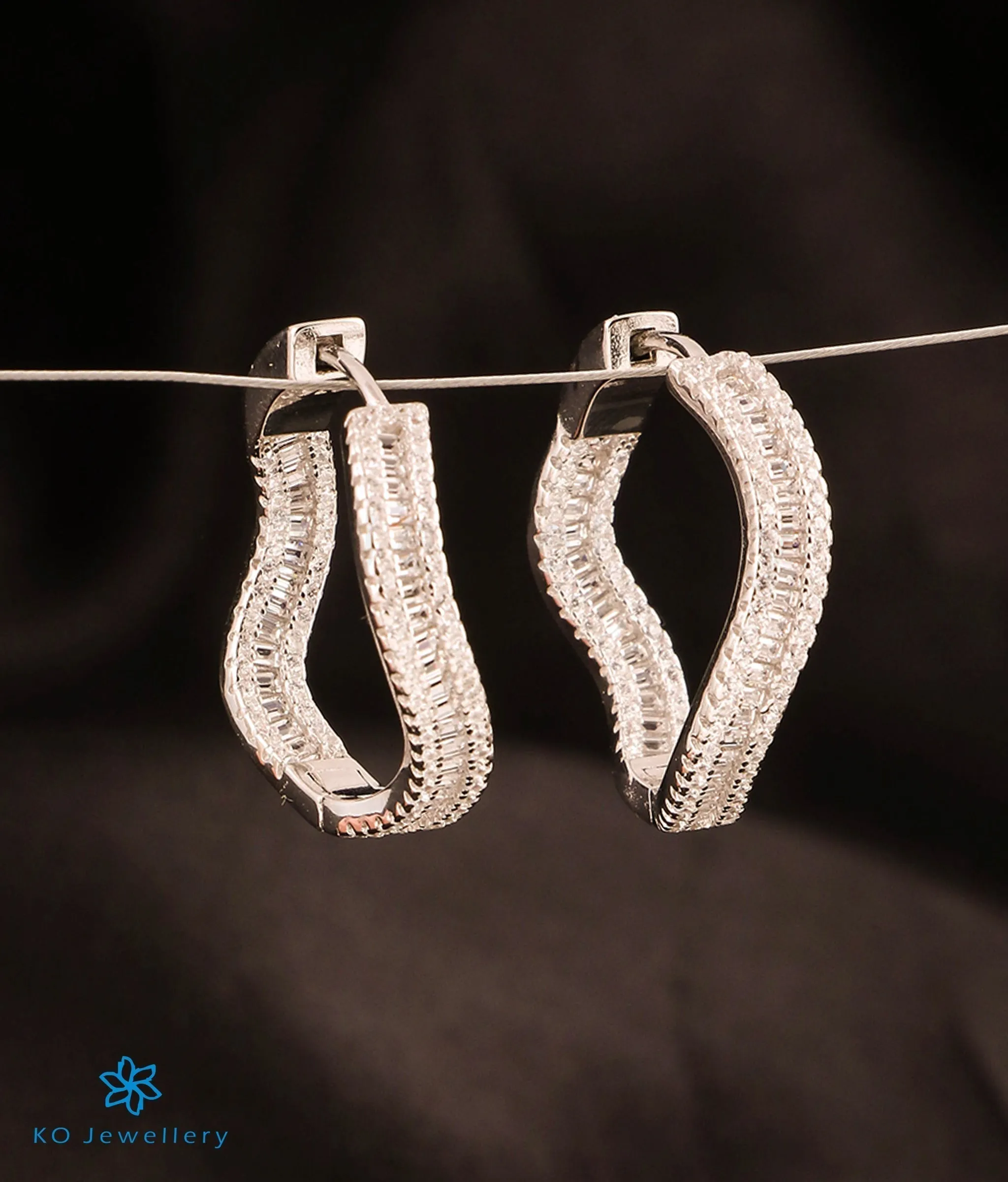 The Wayward Sparkle Silver Hoops